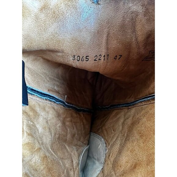 Mens Black Owings Vintage Cowboy Boots Leather Spain - Picture 8 of 10